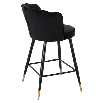 Stol velvet + metal 50×50×90 cm (HM8736.04), zezë