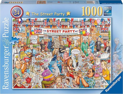 Puzzle Ravensburger The Street Party, 1000 copa, shumëngjyrëshe