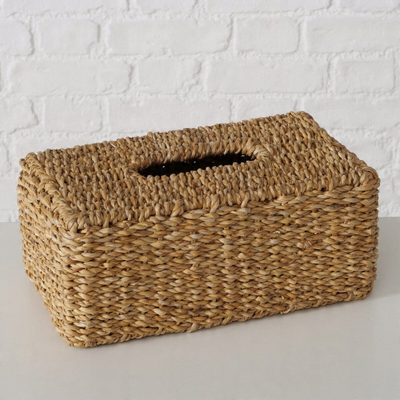 Shportë Boltze Home Sophy, 13cm, hekur dhe seagrass, natyrale