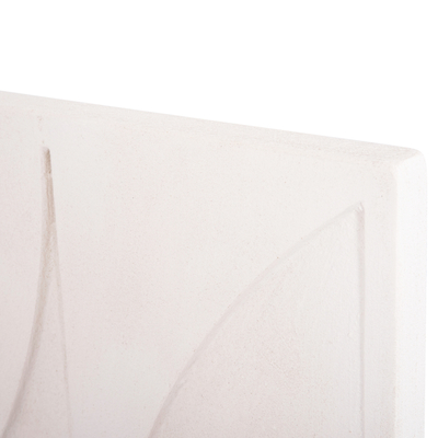 Panel muri katror Santorini 80x4x80Hcm (HM4507), bardhë