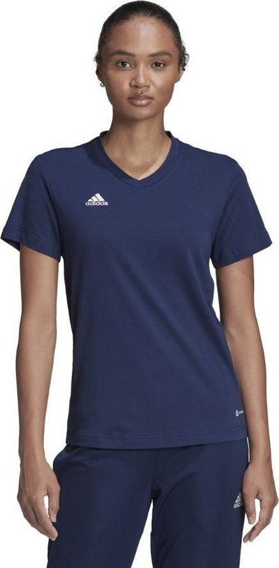 Bluzë për goca adidas Entrada 22 W HC0440, pambuk 100%, blu e errët navy