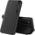 Mbulesë flip Hurtel Eco Leather View Case për Samsung Galaxy A14, me funksion qëndrimi, e zezë