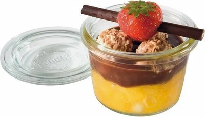 Set kavanozash qelqi Weck Tulip, 0.5L, set me 4 copë, transparent