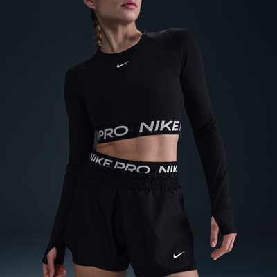 Pantallona të shkurtra Nike Pro Dri FIT 2 in 1, për femra, Dri FIT, të zeza