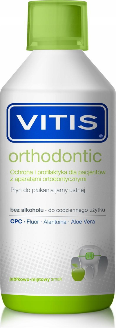 Shpëlarës goje VITIS Orthodontic 500 ml, për aparat me tela