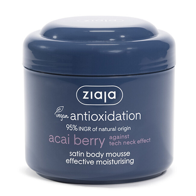 Krem hidratues Ziaja Acai Berry Satin Body Mousse, 200 ml