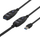 Kabllo USB Deltaco USB 3.0 aktive, 10m, USB 3.2 Gen 1, e zezë