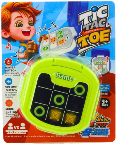 Loja elektronike LEAN Toys Tic tac toe, për fëmijë 3+, e gjelbër