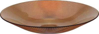 Pjatancë qelqi Amber Bowl, 30 cm, 1.5L, ngjyrë amber