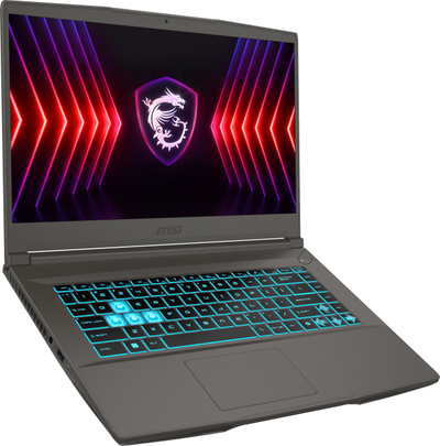 Laptop gaming MSI Thin 15 B13VE, 15.6" FHD 144Hz, Core i5 gjenerata 13, RTX 4050, 16GB 512GB SSD, gri