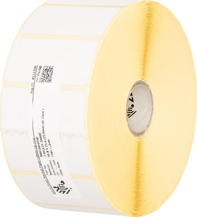Rrollë etiketash Zebra Z-Select 2000D, direct thermal, e bardhë me printim të zi