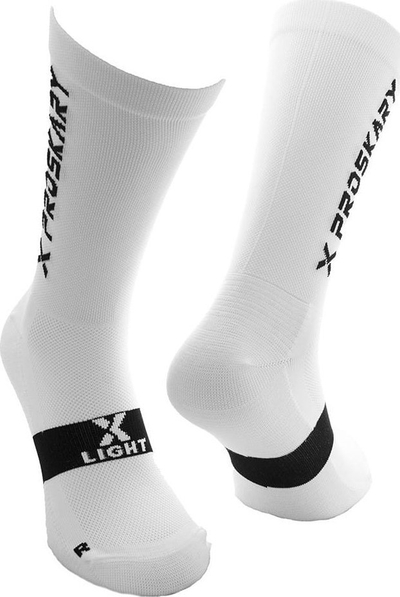 Чорапи Proskary X-Light Anti-Slip S983494, со средна должина, бели
