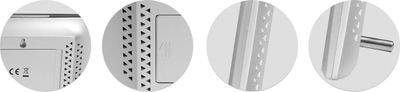 Stacion moti Baldr BD-910, ekran digjital, sensor pa tela, i zi