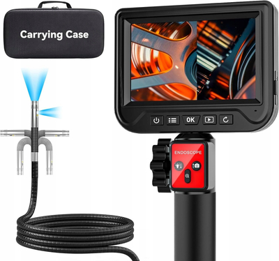 Kamerë endoskopike profesionale Ataz AZ T50M 2W 3M, ekran 5", Full HD 1080p, IP67, e zezë
