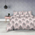 Komplet jorgani AmeliaHome Snuggy Merry, flanel pambuku, 155x220 cm, me jastëk 80x80 cm, me motiv festash