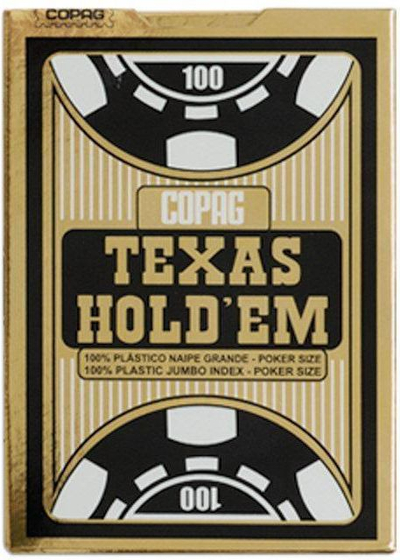 Karta pokeri Copag Texas Hold'em, 100% plastike, Jumbo Index, poker size