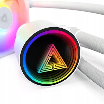 Ftohës AIO për CPU Montech LightFlow Digital 240, radiator 240mm, shkon si me Intel, si me AMD, i bardhë