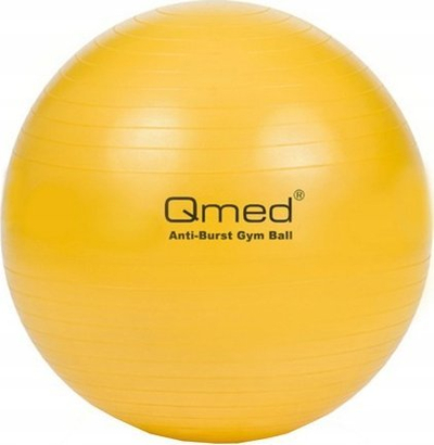 Топка за гимнастика QMED Abs Gymnastics Ball M, 45 cm, за фитнес вежби, сива