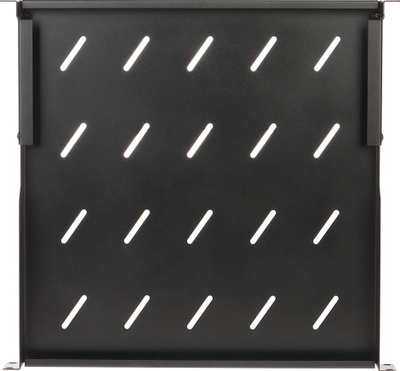 Raft i rregullueshëm RACK P19R 19", 450mm, metalik, i zi