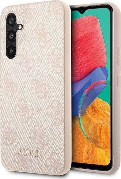 Mbrojtëse telefoni Guess GUHCSA54G4GFPI, Samsung Galaxy A54, 4G Metal Logo, rozë