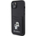 Husë Karl Lagerfeld KLHCP15SSAPKCNPK për iPhone 15 6.1", Saffiano Cardslot, e zezë