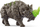 Figurinë lodër Schleich 70157 Battle Rhino Eldrador Creatures, plastikë, për kalamaj 7-12 vjeç, gri