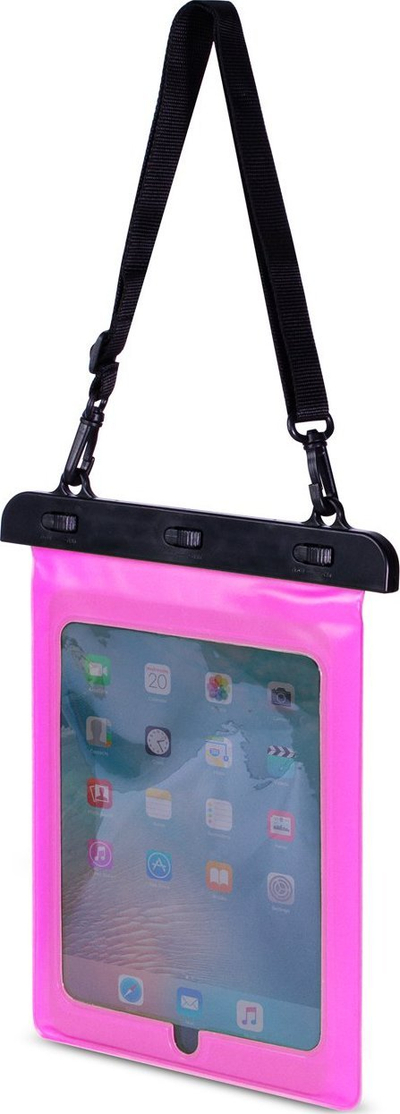 Këllëf uji-rezistent universal për tablet, PVC, 10", rozë