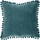Jastëk dekorativ Atmosphera Duck Pompons, 40 x 40 cm, blu teal