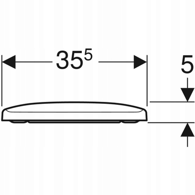 Даска за тоалет Geberit Selnova 500.332.01.1, 45cm, челик, бела
