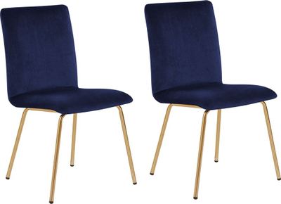 Set karrigesh për ngrënie RUBIO Velvet, 2 copë, metal, blu e errët