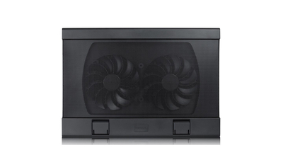 Ftohës laptopi Deepcool Wind Pal FS, me ventilatorë të dyfishtë, i zi