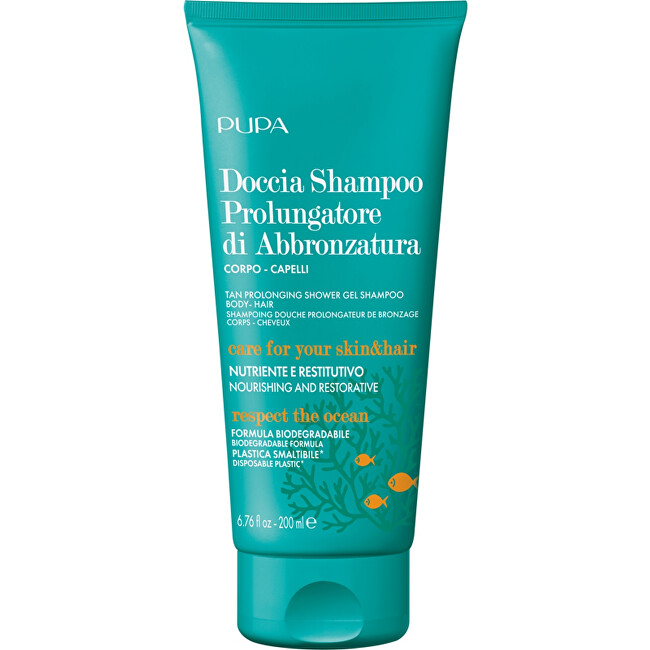Xhel dushi PUPA Milano Tan Prolonging Shower Gel Shampoo, 200 ml