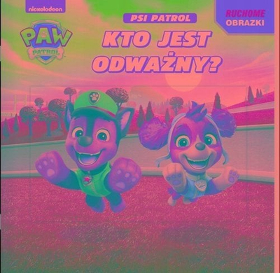 Libër për kalamaj PAW Patrol Moving Pictures Who Is Brave, 3D, me figura me ngjyra