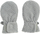 Doreza për bebe Lodger Mittens Folklore Fleece, 0-12 muaj, Drizzle gri