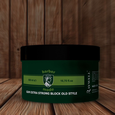 Vaks flokësh Raywell Barber Mode Extra Strong, mbajtje shumë e fortë, për flokë çfarëdolloj, 500 ml