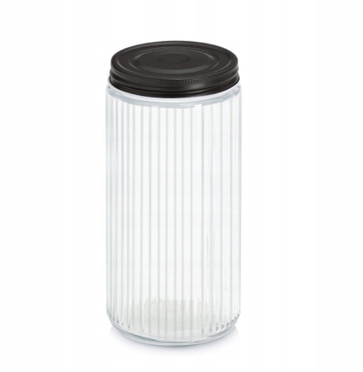 Стаклена тегла Zeller Present, 950ml, со метален капак, транспарентна