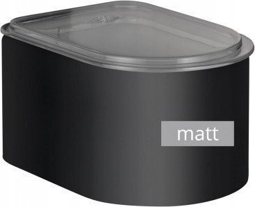 Kuti ruajtëse Wesco Loft, 1L, metal, e zezë mat
