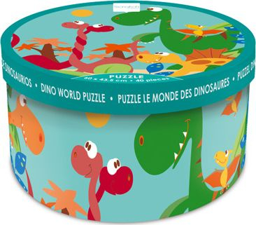 Puzzle Dino World PSI Scratch, 40 copa, shumëngjyrësh