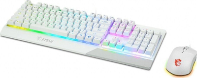 Set tastierë + maus MSI Vigor GK30, të bardhë