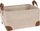 Shportë rregulluese Home Styling Collection, korduroj me doreza, 36 x 26 x 19 cm, bezhë