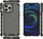 Kapak telefoni Hurtel Case Honeycomb për iPhone 13 Pro Max, mbrojtës hibrid, i zi