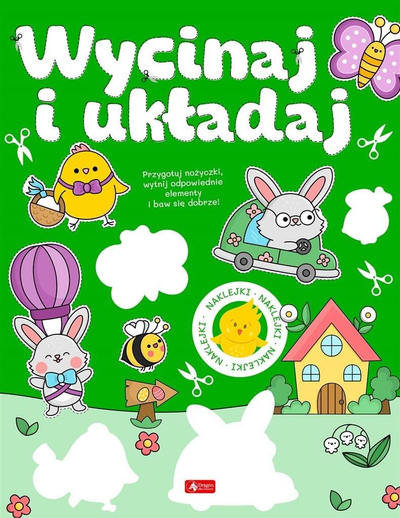 Set kreativ Primo Cut Out And Arrange, aktivitet prerjeje dhe ngjitjeje, tema e Pashkëve, shumëngjyrësh