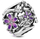 Rruazë për byzylyk Pandora Purple Daisy 798772C02, e argjendtë/vjollcë