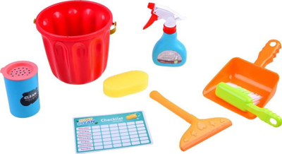 Lodër edukative Montessori Super Clean, set pastrimi 11 pjesë, plastike, shumëngjyrëshe