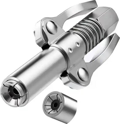 Kbashë lidhëse për pompë yndyre, self locking, lidhje 1/8" NPT, çelik inox i galvanizuar
