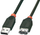 Kabllo USB Lindy USB-A M/F 31853, 0.2m, e zezë