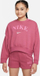 Bluza Nike Sportswear Trend FLC Crew Jr DV2563 633, për goca, pambuk, rozë