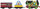 Lodër tren me motor Fisher Price Thomas &amp; Friends Party Train Percy, me bateri, për kalamaj 3+