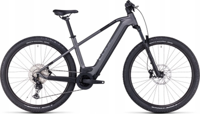 Електричен планински велосипед Cube Reaction Hybrid Race 625 29, Bosch Performance CX, батерија 625Wh, сива металик