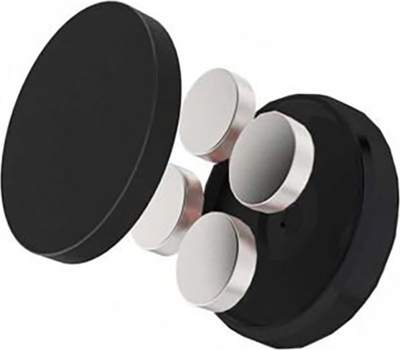 Mbajtëse magnetike për makinë Swissten S-Grip Dashboard M10, metal, me ngjitës, e zezë